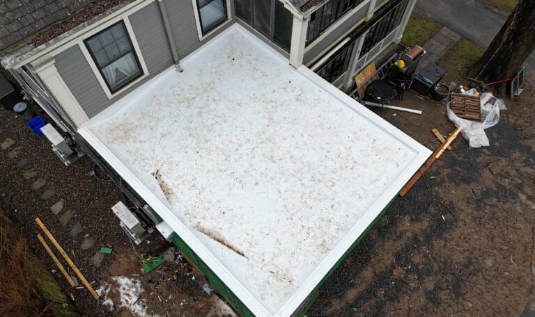 flat roof installation