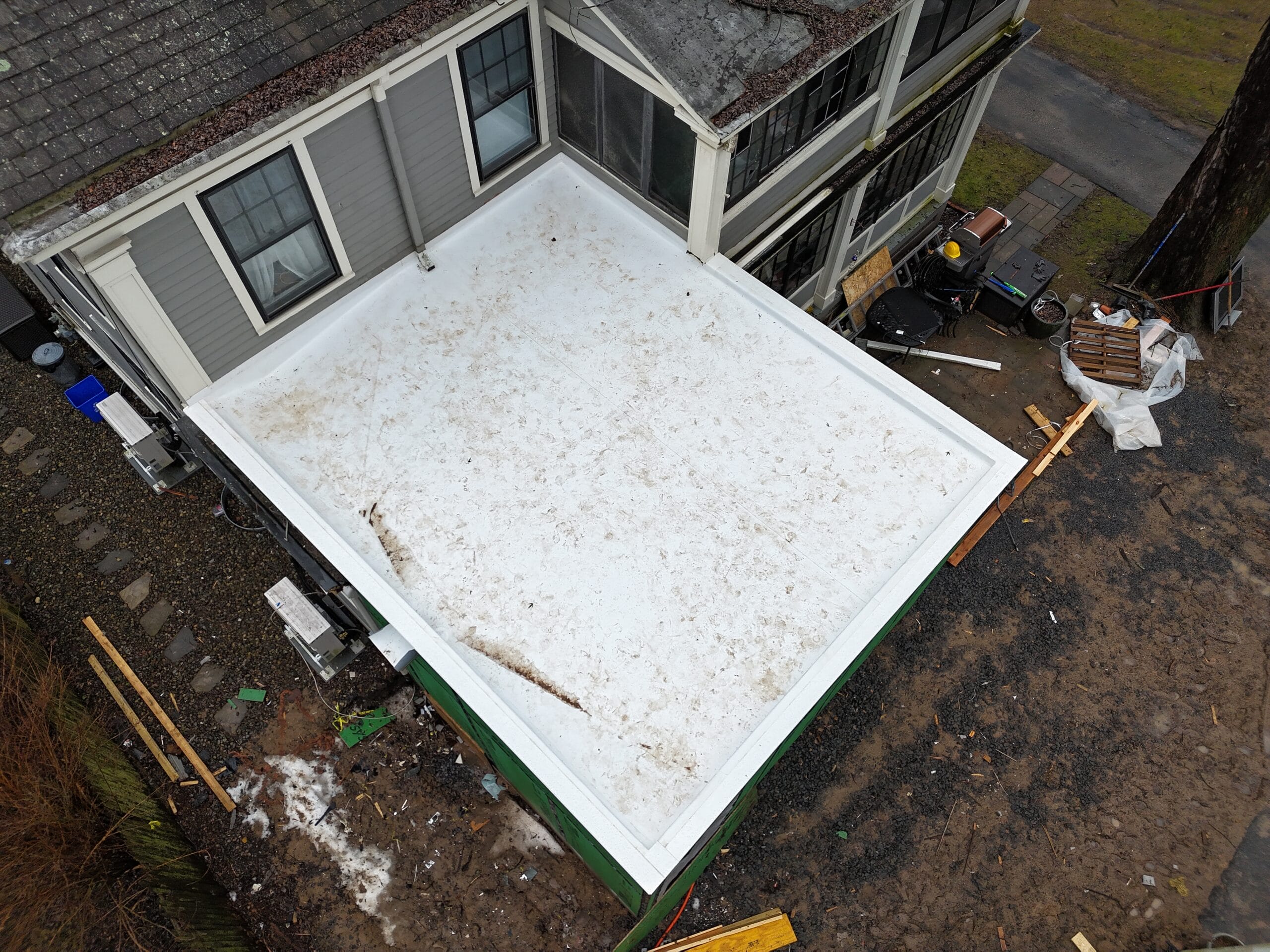 flat roof installation